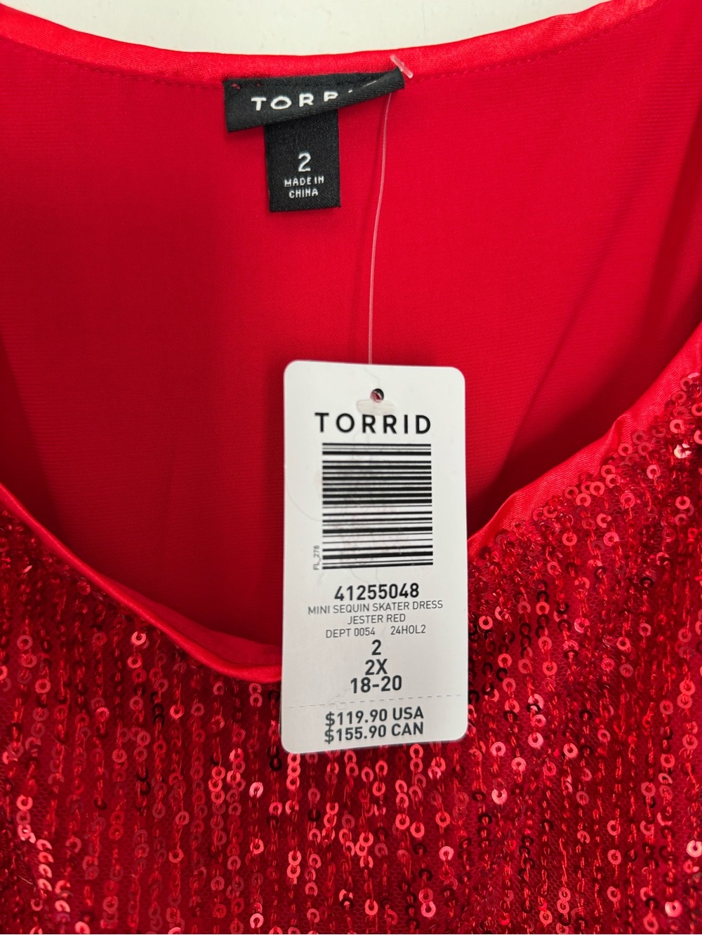 torrid Red Sequin Party Dress - Picture 2 of 5